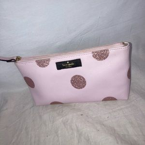 Kate Spade Little Shiloh Light Pink Glittery Polka Dot Multipurpose Bag